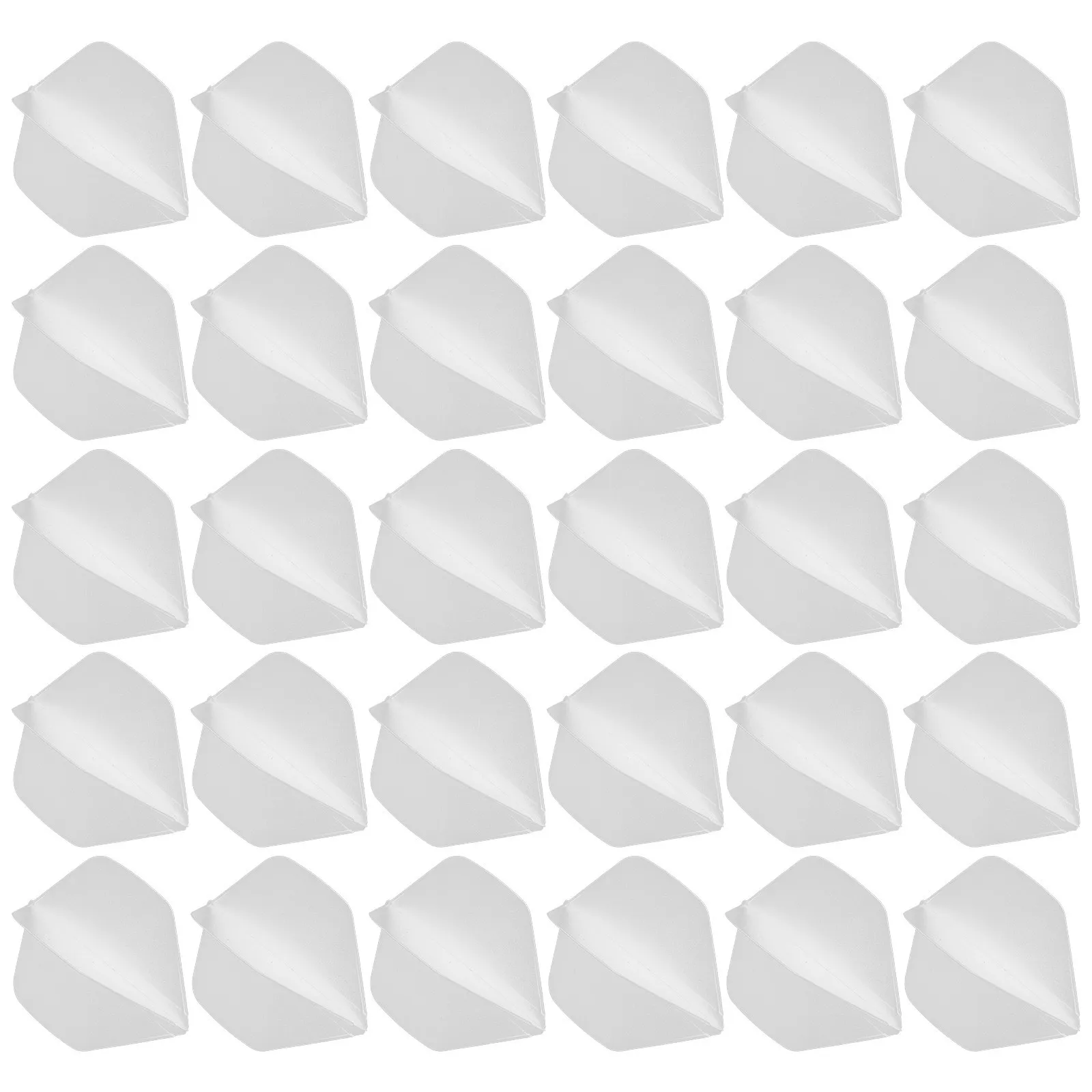 

30Pcs Universal 2Ba Dart Flights White Plastic Fourwing Design for Steel Tip Soft Tip Enhanced Stability Accuracy Flight