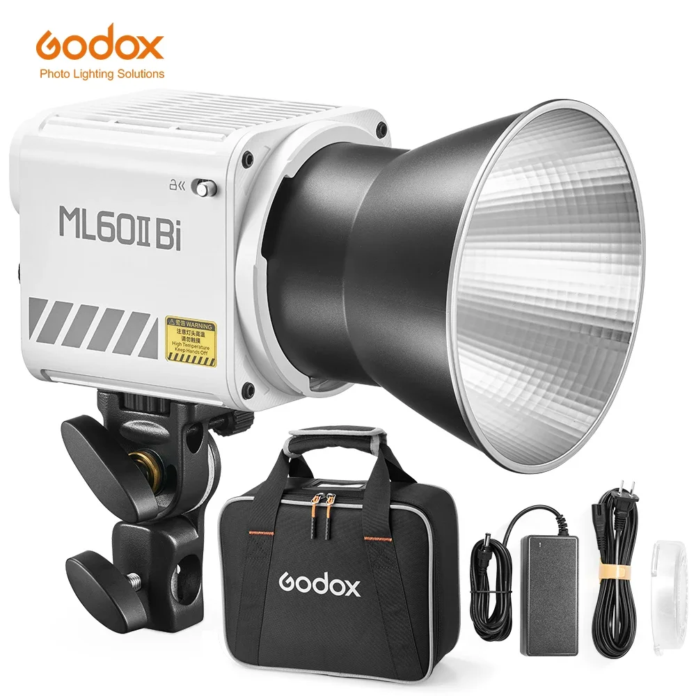 

Фотовспышка GODOX ML60II Bi, 70 Вт, стандартная, 2800K-6500K, с управлением через приложение