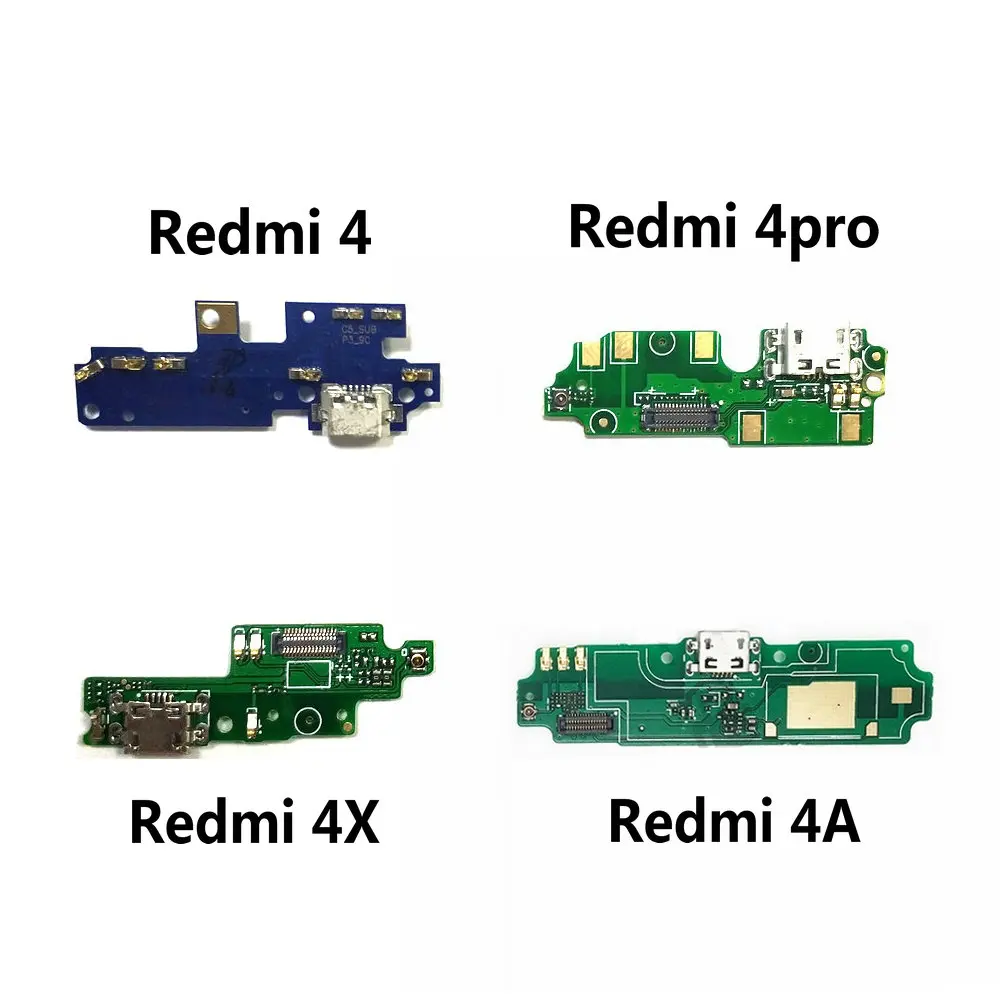 

USB Charging Port Jack Dock Plug Connector Charge Board Flex Cable With Microphone For Xiaomi Redmi 4 Pro / Redmi 4X 4A