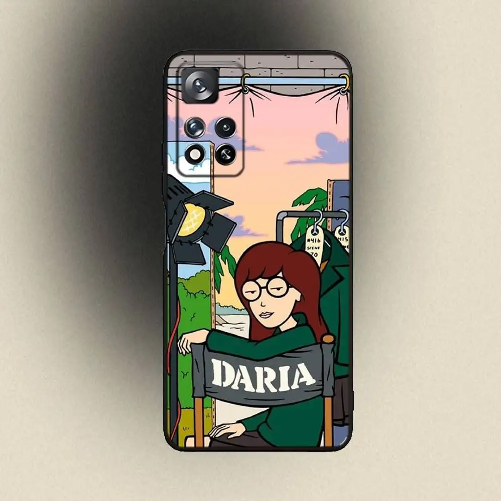 D-Daria Cool Girl Funda de teléfono a la moda para Samsung Galaxy A 91,80,73,72,53,52,51,22,5G,Plus,J,Note Funda negra suave