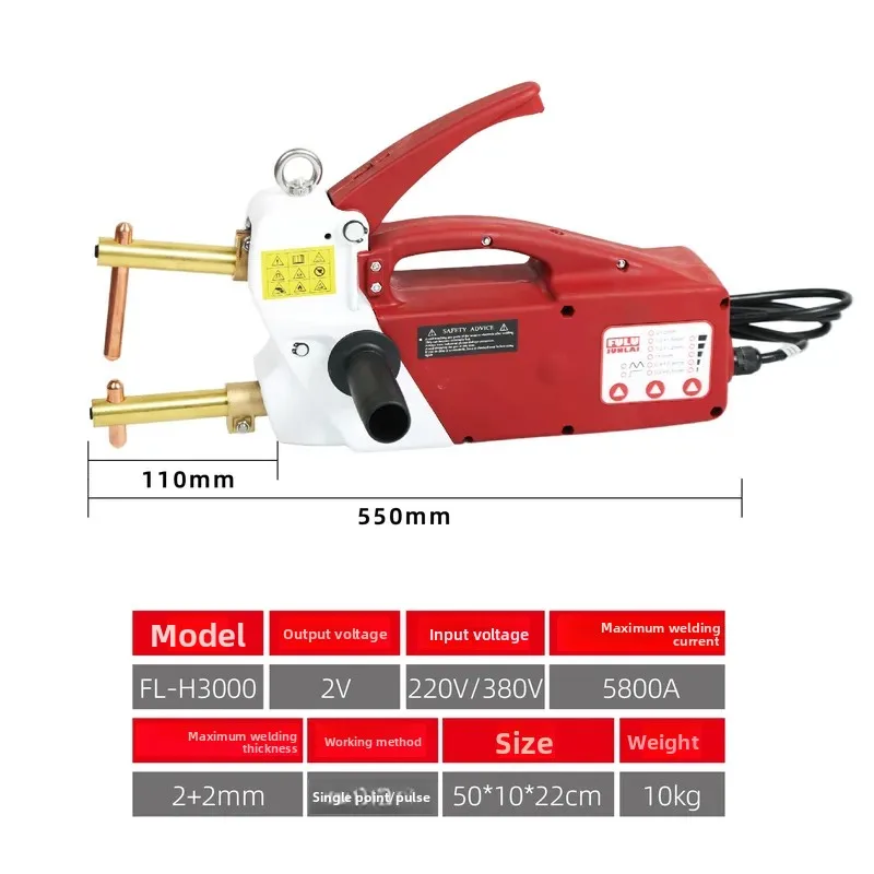 For Handheld Double Sided Spot Welding Machine Aluminum Rivet Pulse Touch Welder Automotive Sheet Metal Repair Tool