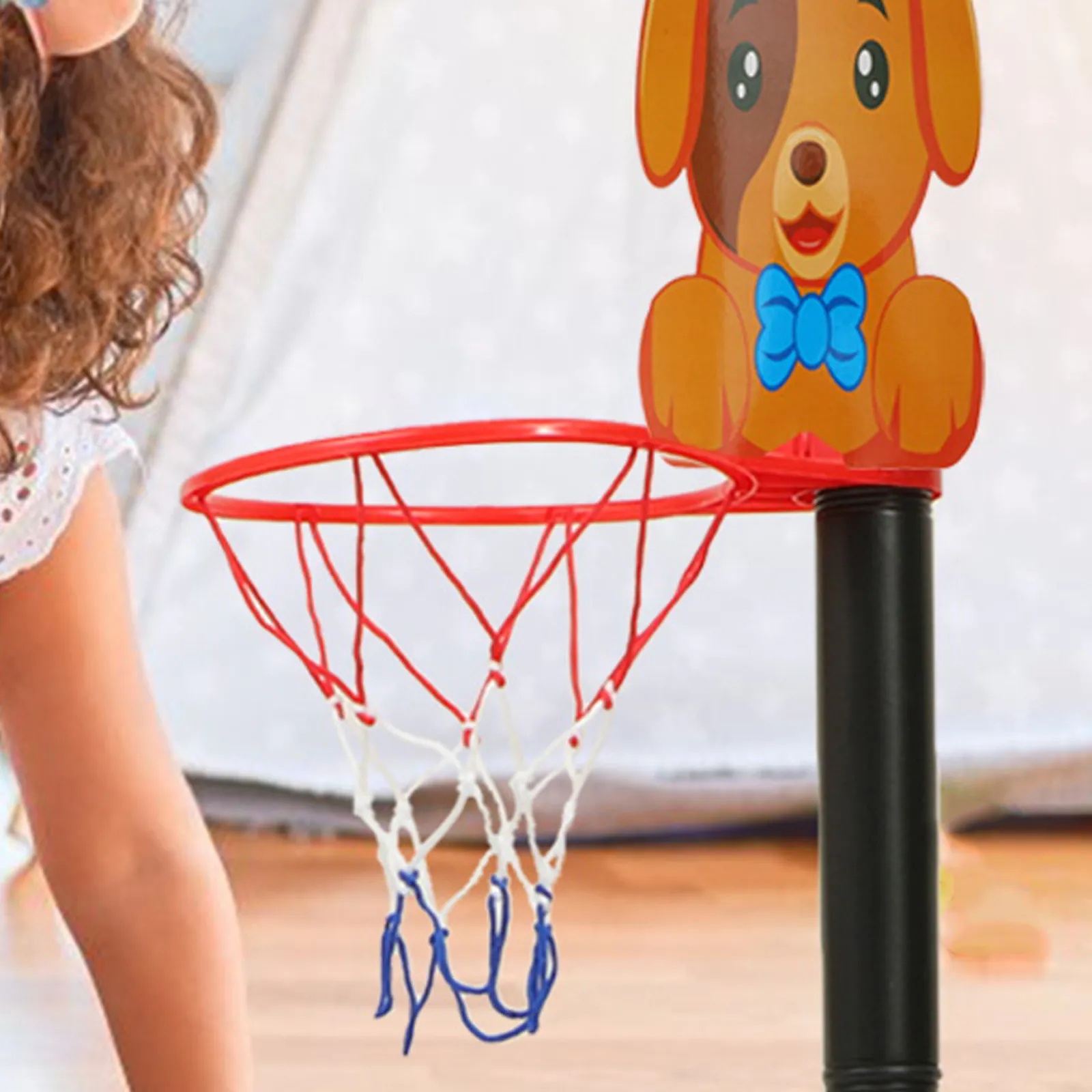 

Набор баскетбольных кольц и щитов для дома: увлекательная игра для развития координации рук и глаз, мелкой моторики у детей, портативный, регулируемый