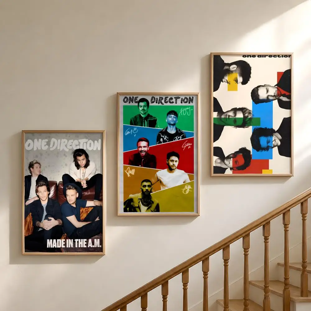Music One Direction 1D Band Poster Waterproof HD Modern Peel And Stick Wall Decor Bedroom Living Room Dorm Office