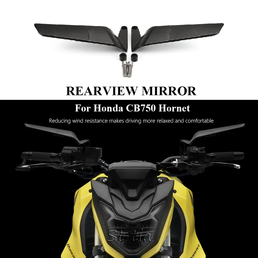 New CB750 Hornet 2025 Mirror Motorcycle Accessories 360° Rotation Side Rearview Mirrors Fit For Honda CB 750 HORNET 2023-2025
