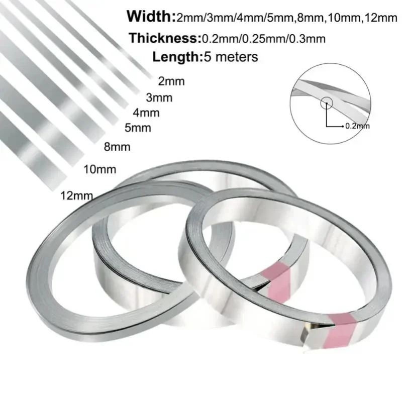 5m Nichrome Flat Heater Wire For Heating Elements Strip Accessories of Vacuum Sealing Packaging Machine Heating Sealer Parts