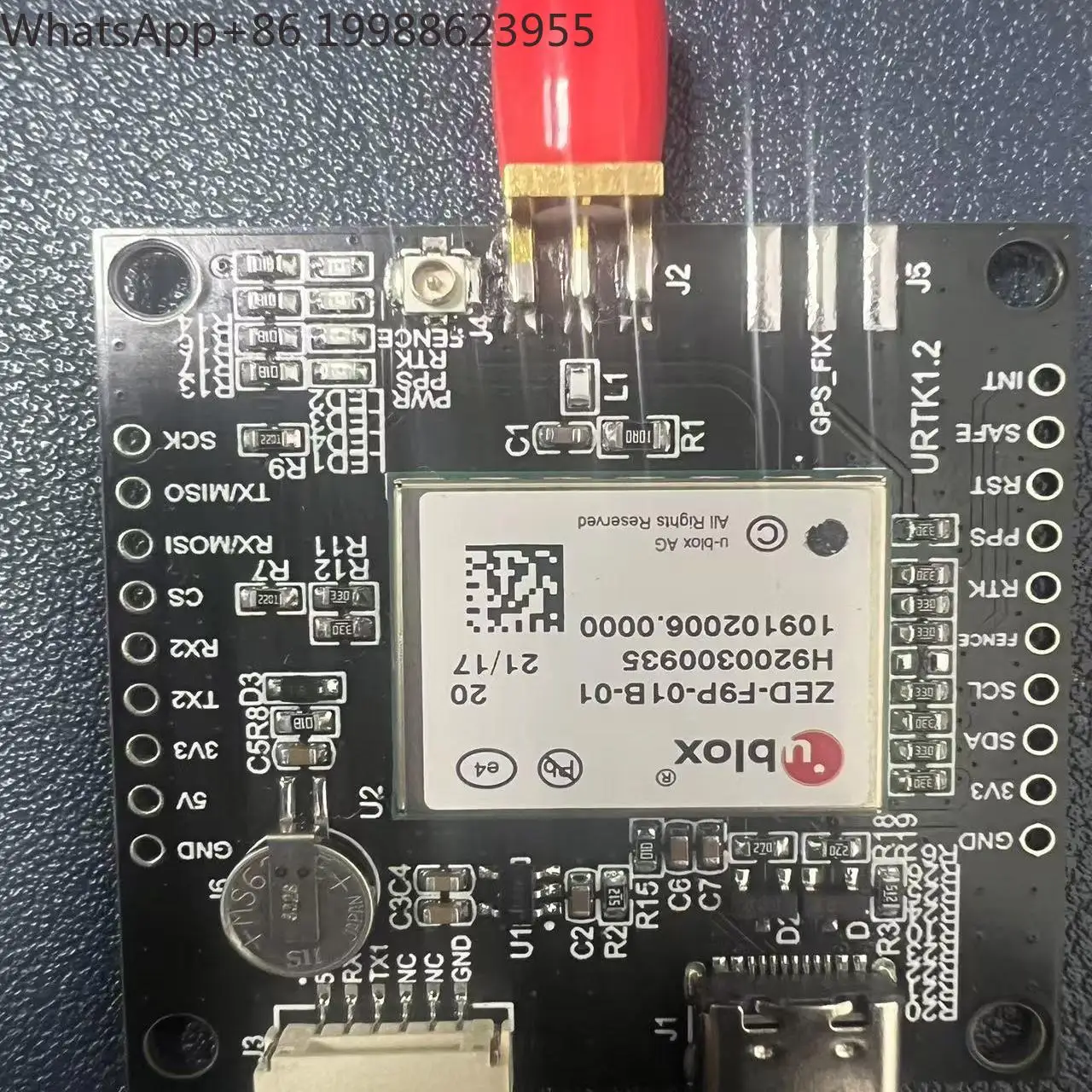 UBLOX-ZED-F9P High Precision Centimeter Differential Positioning Board TYPE-C Interface RTK Module