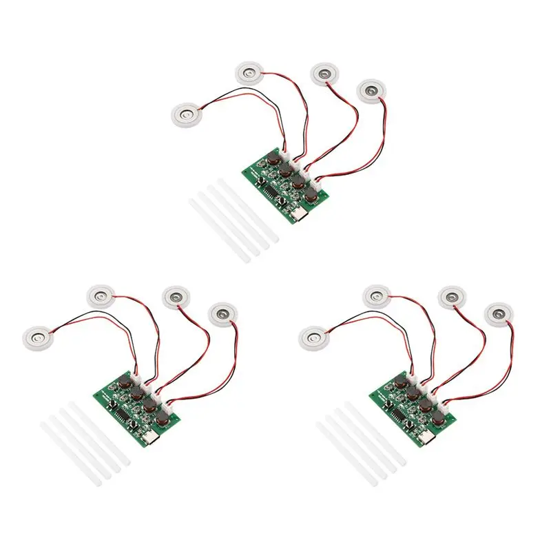 B83B-3X DC5V Type-C Mini Humidifier DIY Kits Mist Maker And Driver Circuit Board 4 Fogger Atomization Film Atomizer Sheet