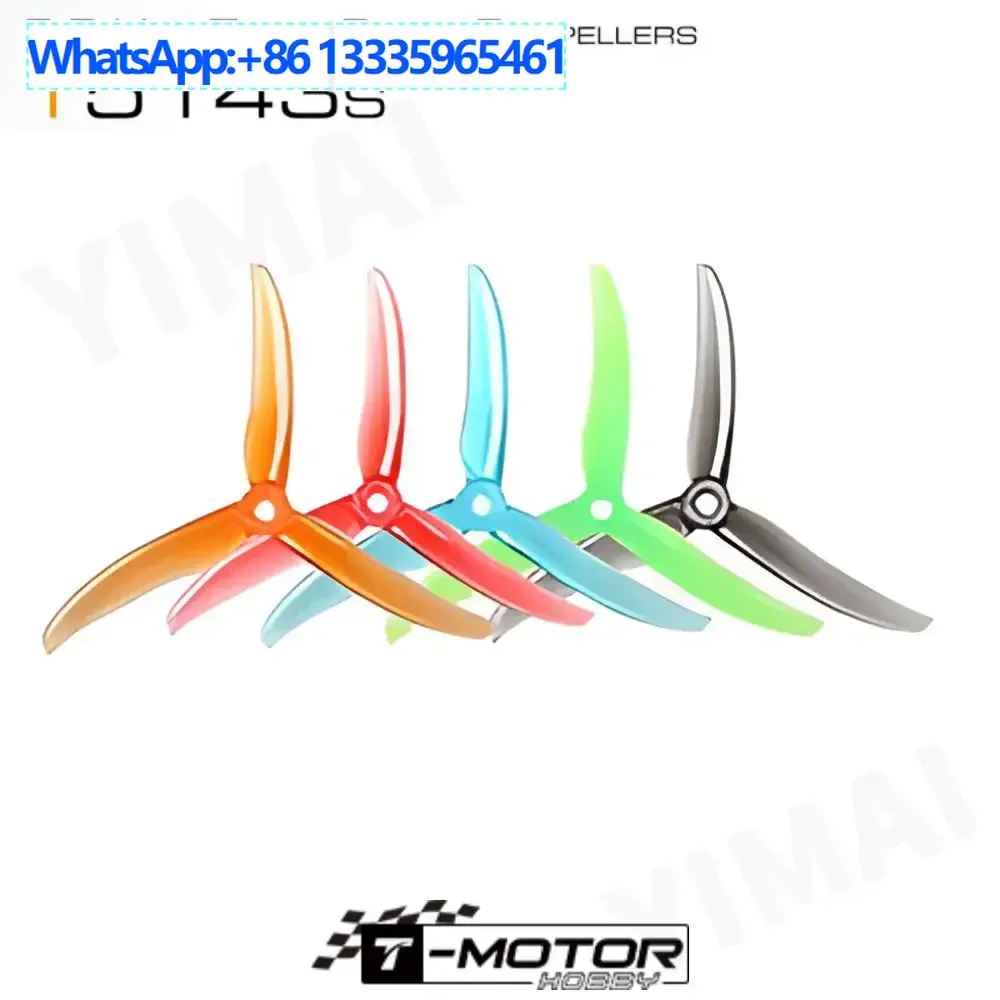 

5Pcs T-MOTOR Breaking Wind T5143s FPV Crossing Machine 5 inch 5.1 inch three-leaf propeller racing Huafei propeller blade