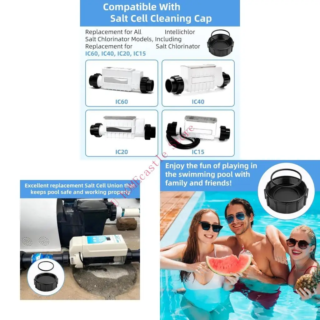 63HF 520670 Acid Washing For Salt Chlorinator Pool Filter Replacement Parts Includes Cleaning Cap Gasket O Rings