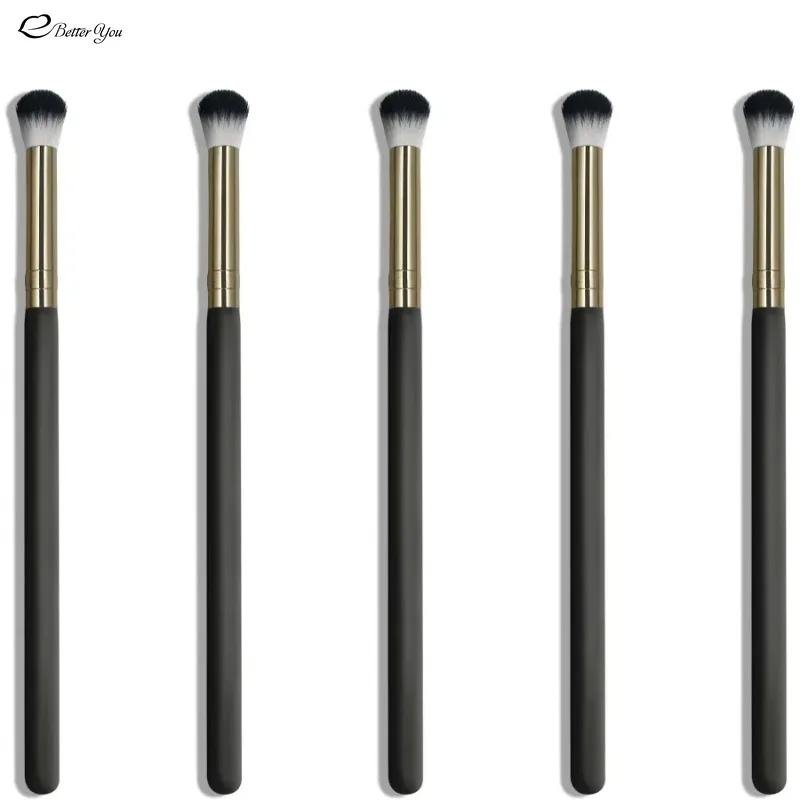 1 Pcs Soft Hair Eye Shadow Brush Black Gold Tube Double Hair Eye Smudge Brush Makeup Brush Makeup Tools Beauty Cosmetics