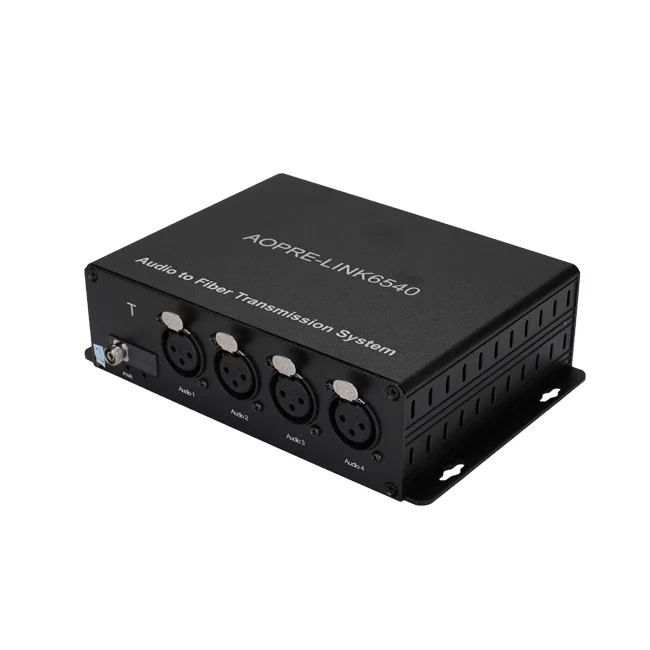 Good Thing Recommendation 4Ch Forward XLR Balance Audio Fiber Converter  Broadcast Standard Analog Balanced Audio
