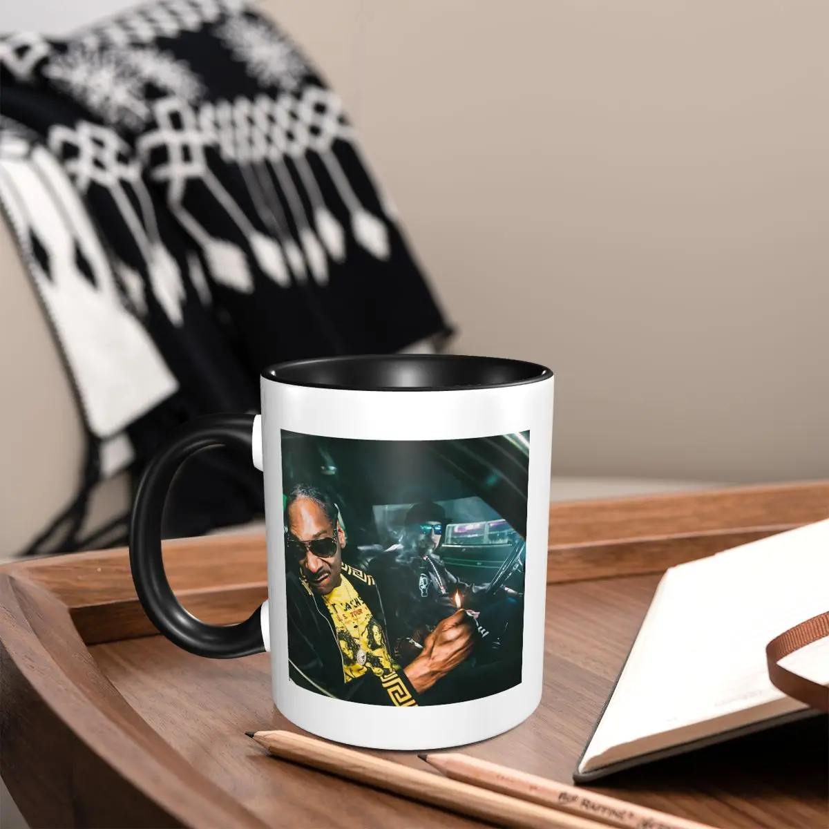 Snoop Dogg Smoking Rap Mug Funny Ceramic Coffee Cups Tea Mugs Milk Cup Drinkware Gifts for Woman Man