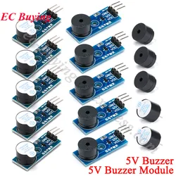 10Pcs/1pc 5V Active Passive Speaker Buzzer Sound Module Low Level Trigger For Arduino Electronic DIY Kit