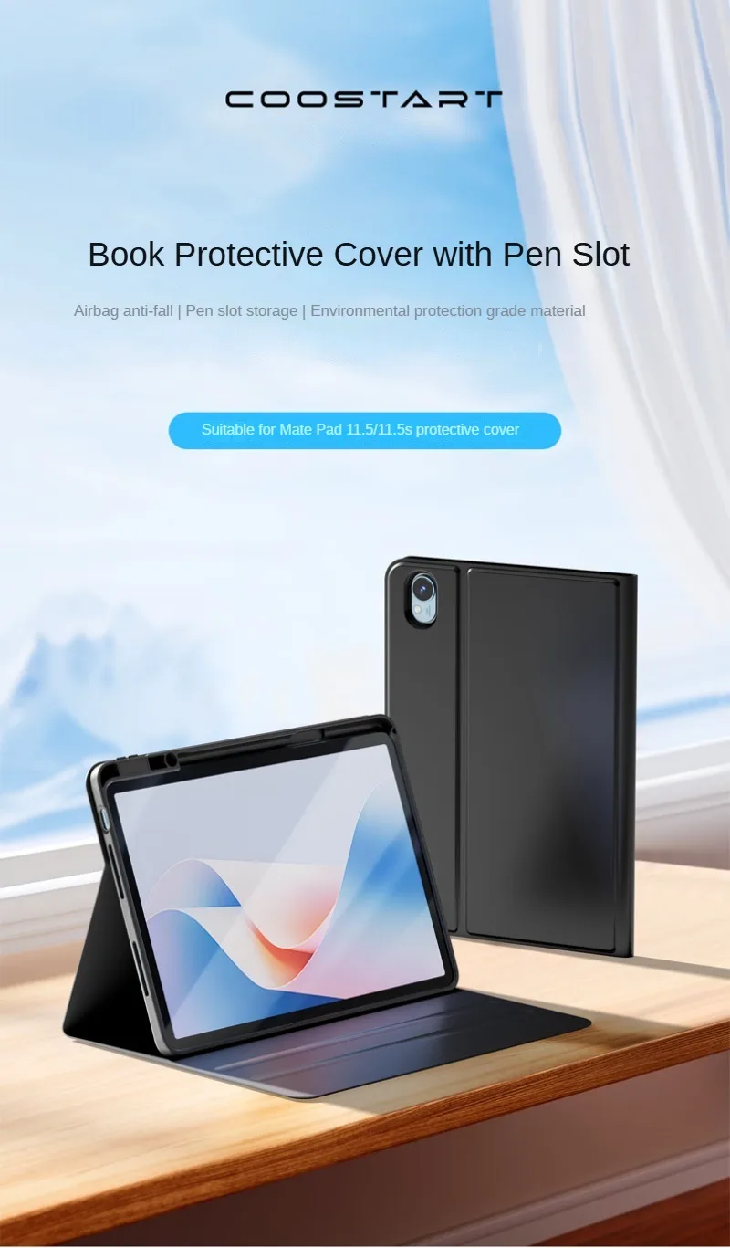 COOSTRAT مناسب لجهاز Honor Tablet X9 Pro مع حافظة حماية مقاس 11.5 بوصة. يأتي مع فتحة قلم وتعديل زاوية #5