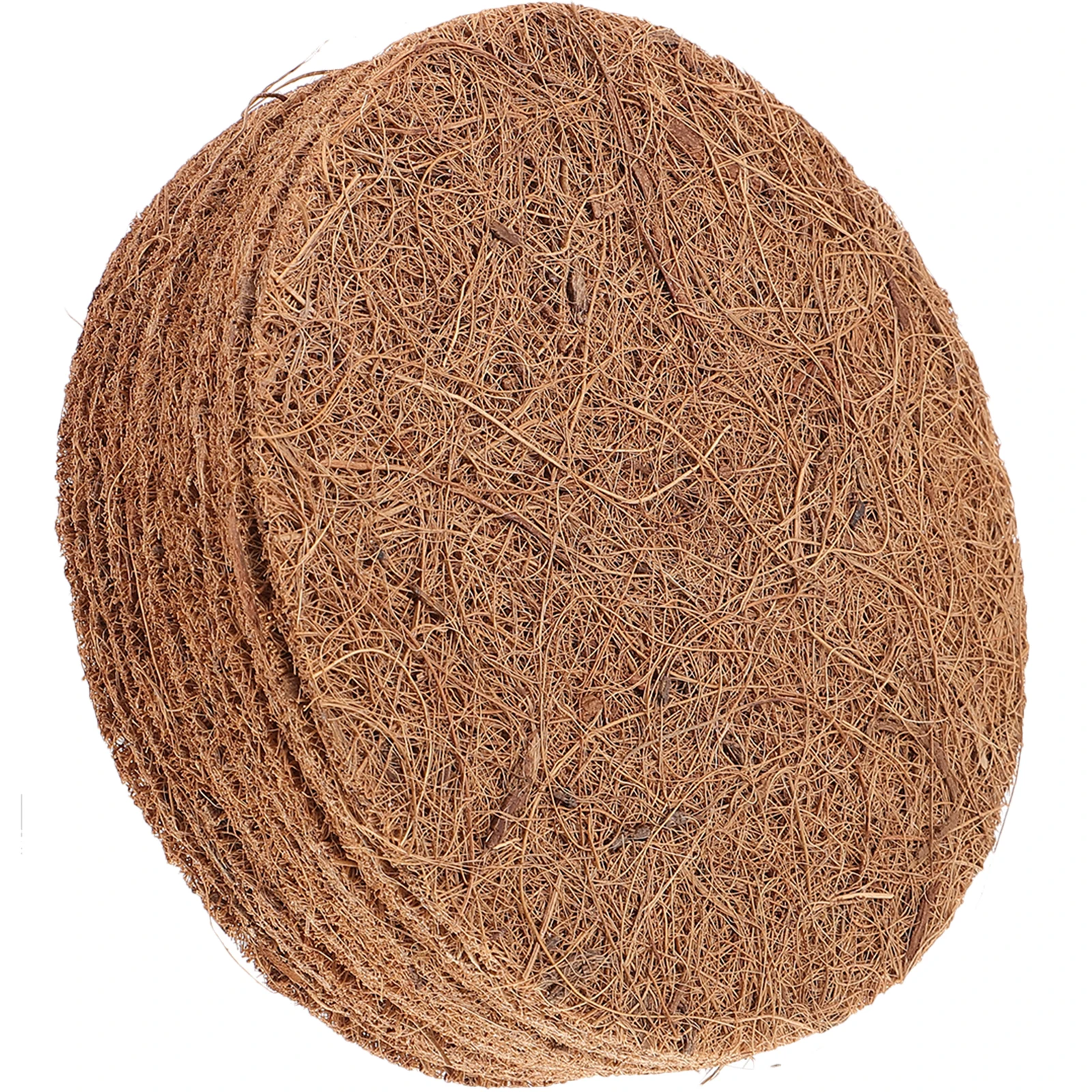 

12 Pcs Coconut Fiber Pot Liners 15CM Size for Plant Pots Drainage Air Permeability Ideal Hanging Basket Liners