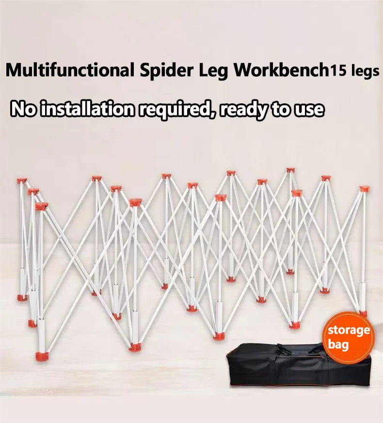 Spider Leg Workbench Aluminum Alloy Foldable Telescopic Tripod Construction Construction Table Woodworking Spider Leg Bracket