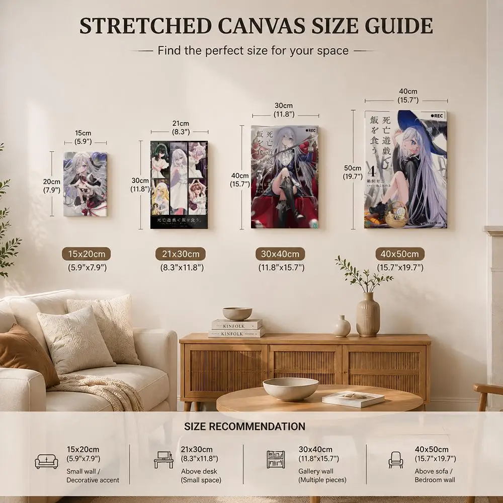 Popular Manga P-Playing Death Game to Put Food on the TableS Framed Wall Painting Framed Poster Wall Decor –Complements Any Wall view 6