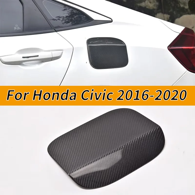 

Крышка топливного бака автомобиля, декоративная наклейка на топливный космиститель из углеродного волокна подходит для Honda Civic. 2016-2020