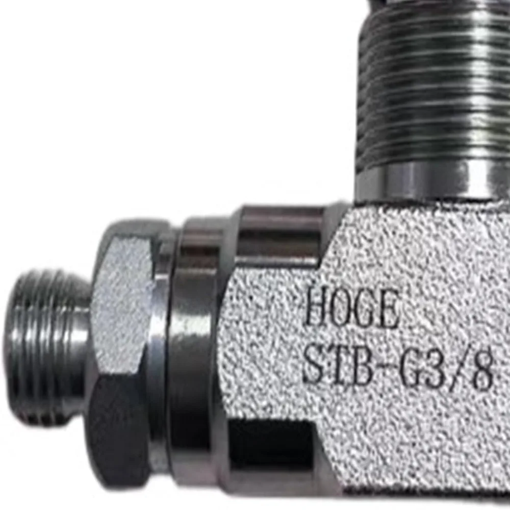 3/8 Inch Port Size Hydraulic Flow Control Valve M14 Thread Connector Two Sided Connectors Bidirectional Restrictor Valve