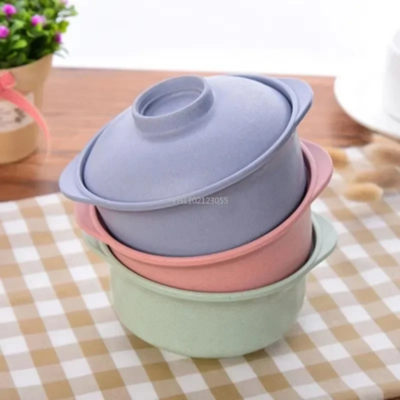 Japanese Style Students Food Container Healthy Tableware Bowl Tableware Instant Noodle Bowls with Lids Soup Hot Rice Bowls