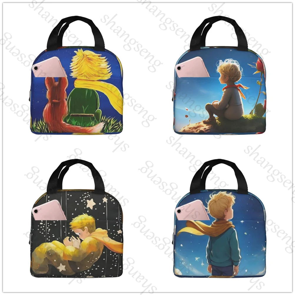 

The Little Prince Print Insulated Thermal Bag Lunch bag Foods Drink Storage Leakproof Picnic Camping Bags Box beach