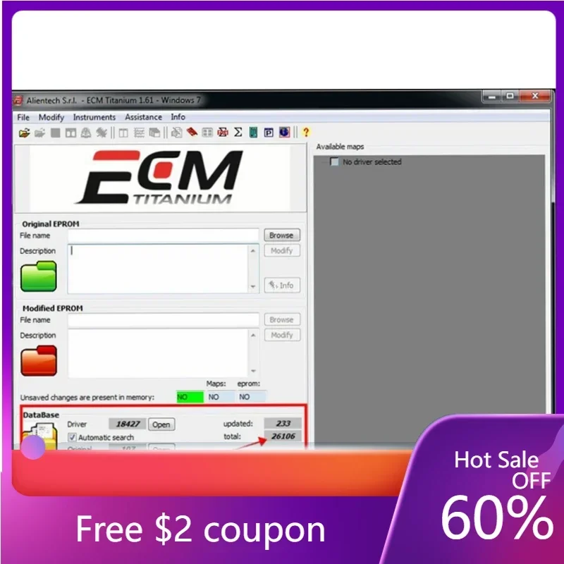 2025 Hot Sale ECM TITANIUM 1.61 with 26000+Driver ECM 18259+Drivers for Ecu Tool Link/CD /USB Windows 7/10 Auto Repair Software