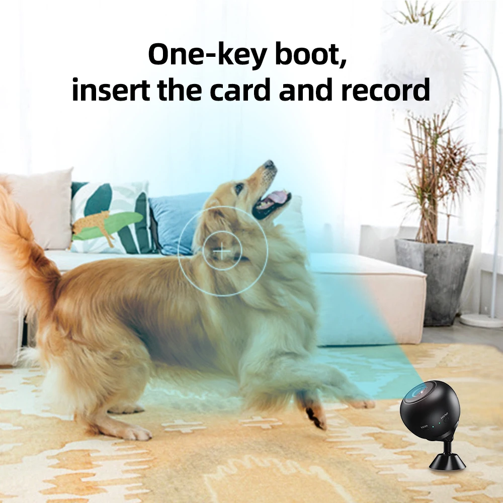 

WiFi Mini Camera HD 1080P Wireless Video Recorder Security Monitoring Camera Portable Smart Home Camcorders for Children Pet