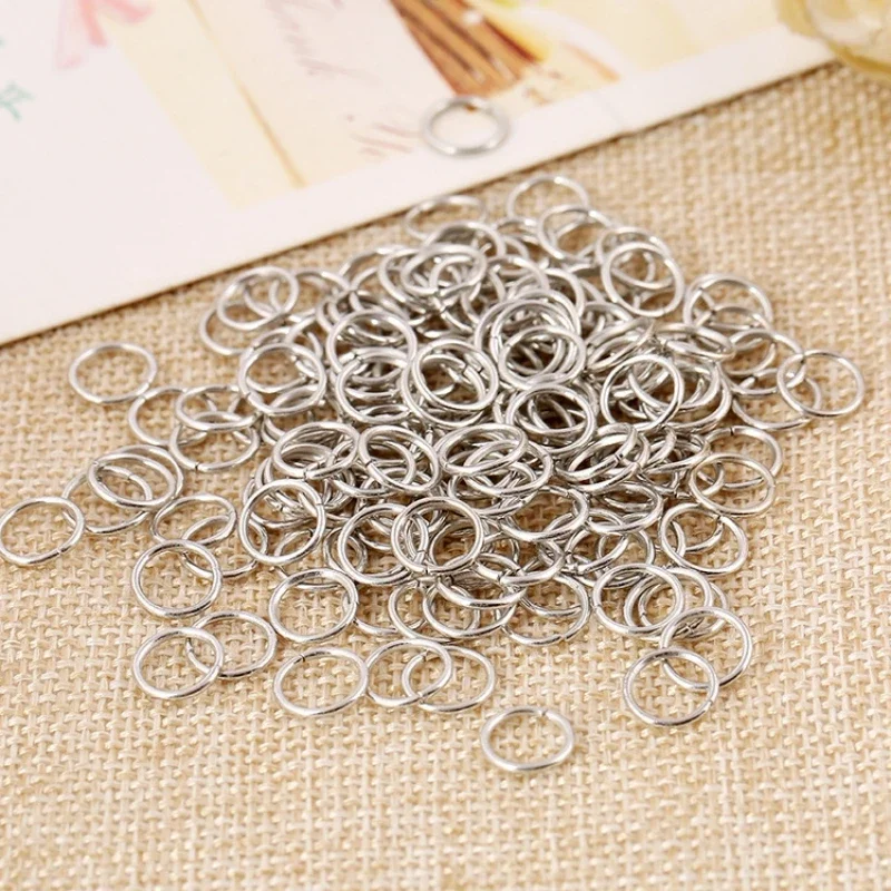 30 teile/los 1.0*15mm Gold Silber Farbe offen runde Einzels ch laufen Sprung Split Ringe für DIY Schmuck Schlüssel bund Halskette Ergebnisse machen