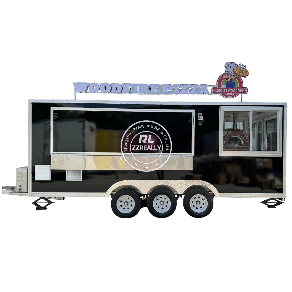 

2024 Mobile Food Carts Snack Coffee Trailer With Kitchen Equipments For USA Ice Cream Cart Hotdog Food Truck