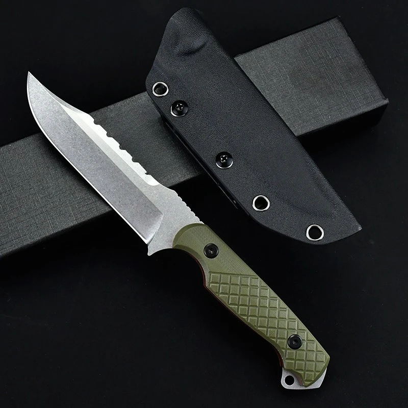 

Профессиональный нож D2 Steel Blade G10 Ручка Тактический защитный карманный EDC Маленький походный нож Инструмент Практичный режущий нож
