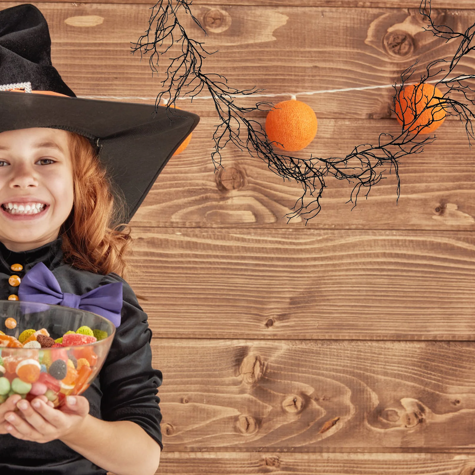 

Black Vine Halloween Decorative Twig For Wall Lightweight Branch Garland Ceiling Window Diy Spooky Autumn Thanksgiving Party Use