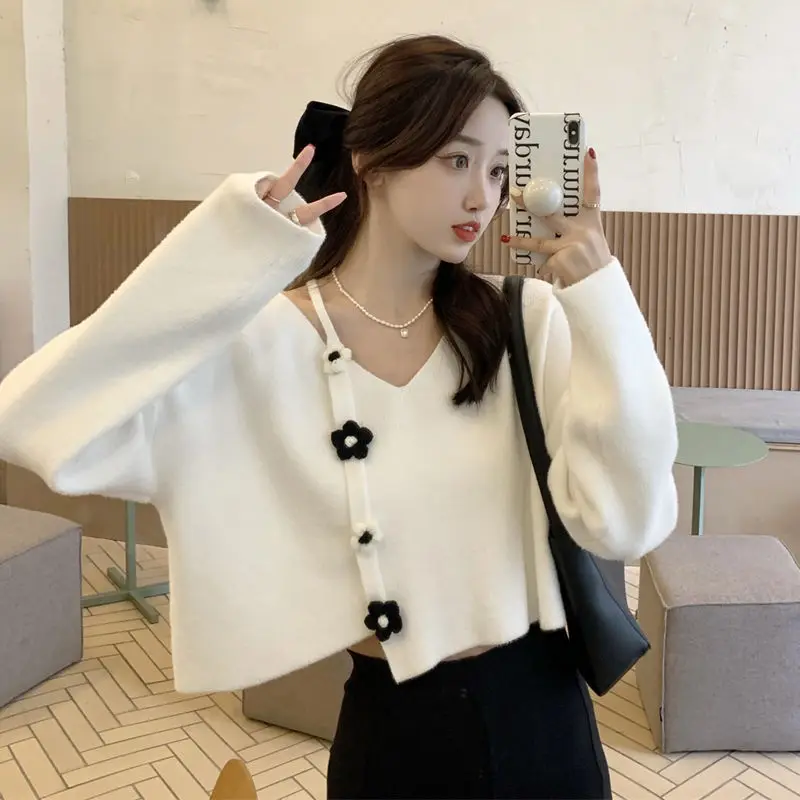 セーター ジャンパー プルオーバー 女性用プルオーバー ヨガ オフショルダー セーター オーバーサイズ ヘム コンサート フェスティバル デイリー ロックバンド オルタナティブ BF