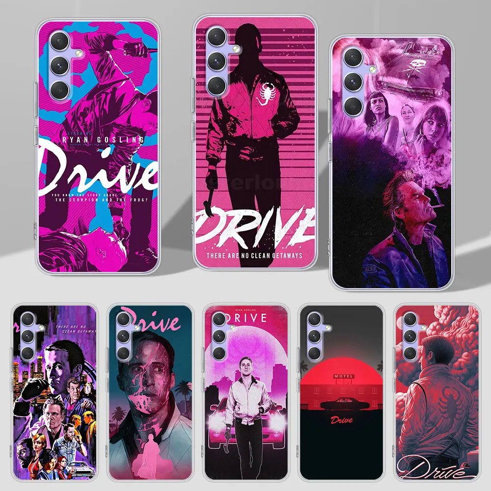 Movie Drive Ryan Gosling Art Case for Samsung Galaxy A51 A14 A54 A12 A41 A21s A13 A15 A55 A71 A23 A31 A33 A52 TPU Phone Cover