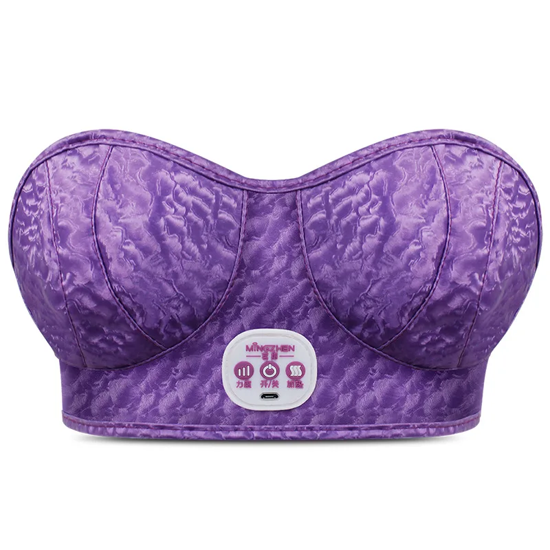 Wireless Heating Chest Massager Bra, Electric Vibration Massage Vest, Rechargeable Personal Relax Massager for Women Skin Care