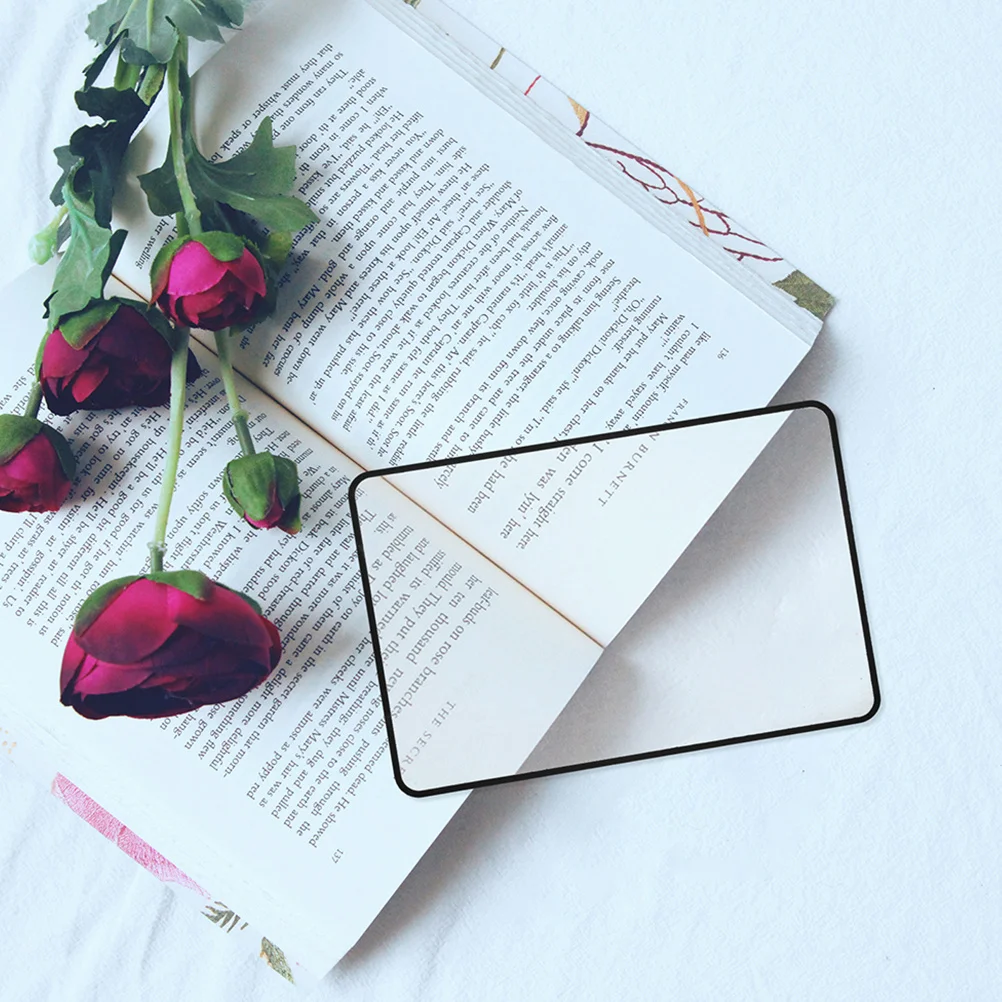 2 قطعة المرجعية المكبرة صفحة كاملة القراءة المكبر ورقة رقيقة جدا شفافة بولي كلوريد الفينيل لكبار السن خفيفة الوزن صفحة الكتاب المكبر #5