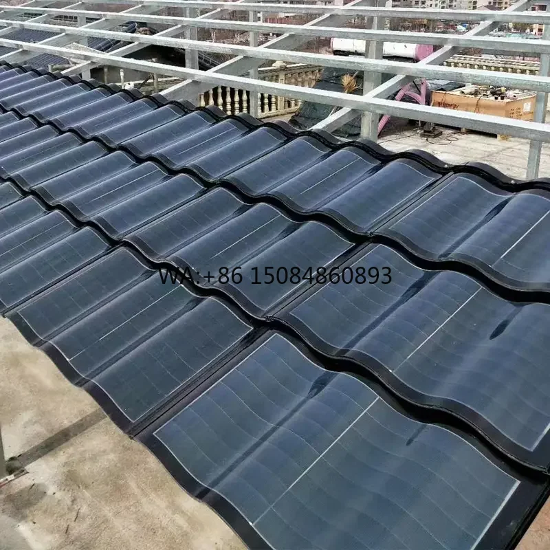 Renewable House Solar Tiles Panels  20kw 30w 75w Solar Energy System CIGS Solar  Roof Tiles  PV Roofing Tiles