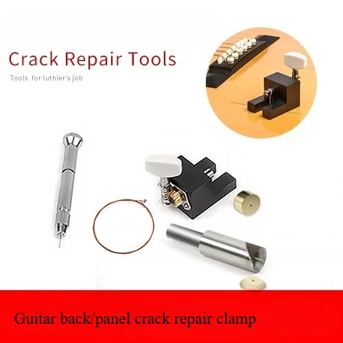 Acoustic Guitar Crack Repair Clamp Kit Luthier Tool Set Folk Guitar Top Back Side Panel Crack Maintenance Repair Tools