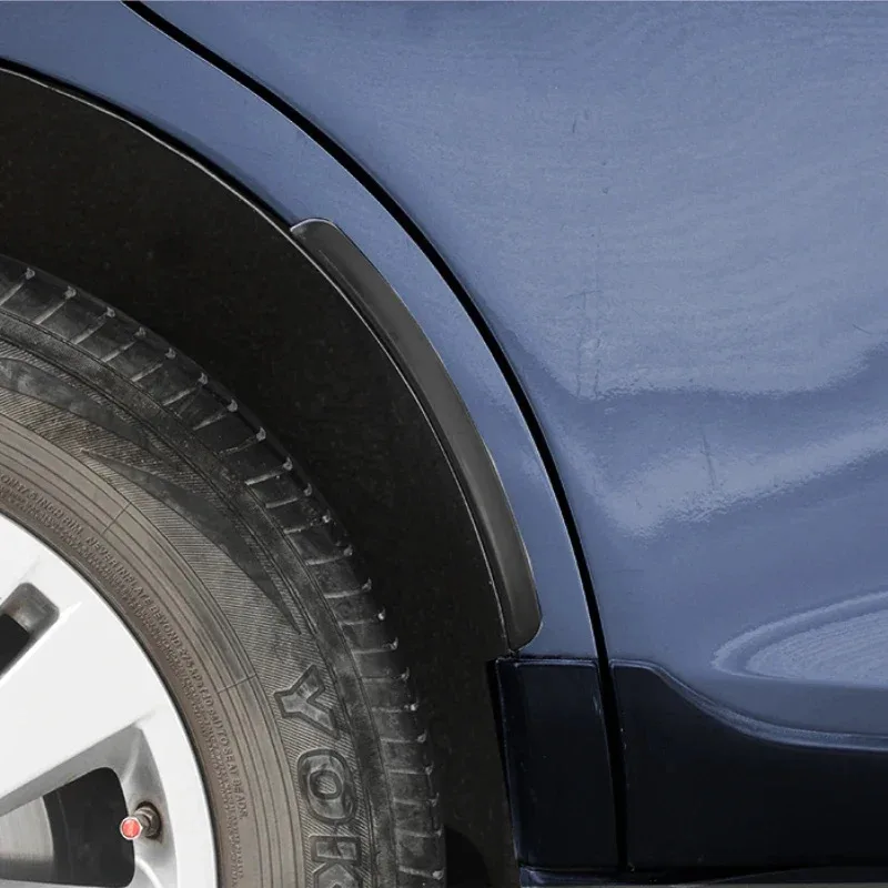 2PCS Universal Soft Car Fender Flare Arch Sticker Fender Vents Protector Cover Anti-Scratch Strip Mud Flaps Auto Accessories