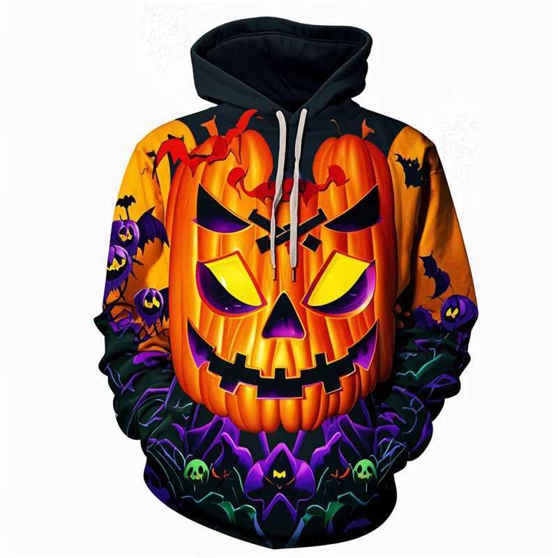 

Male 3D Print Loose Casual Pullover Hooded Men Women Halloween Party Pretty Clothing Autumn Comfortable Fashion Designer Hoodies