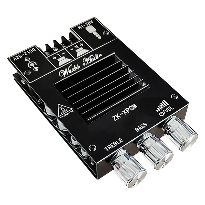 ZK-XPSM Audio Amplifier Board 150Wx2 TDA7498E Stereo Bass Adjustment Bluetooth Audio Power Amplifier Board Module