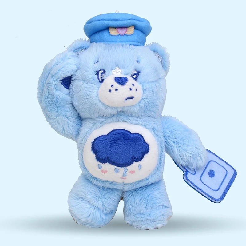 Care Bears Pilot Plush Pendant Cute Cartoon Stuffed Keyrings Girls Bag Bakcpack Cars Plush Keychains Christmas Gift
