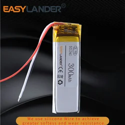 Silicone Wires 3-Wire 501340 300mAh Polymer Li-ion Battery For TWS Bluetooth EARBUDS Earphone Headset House TWSEJ02LM