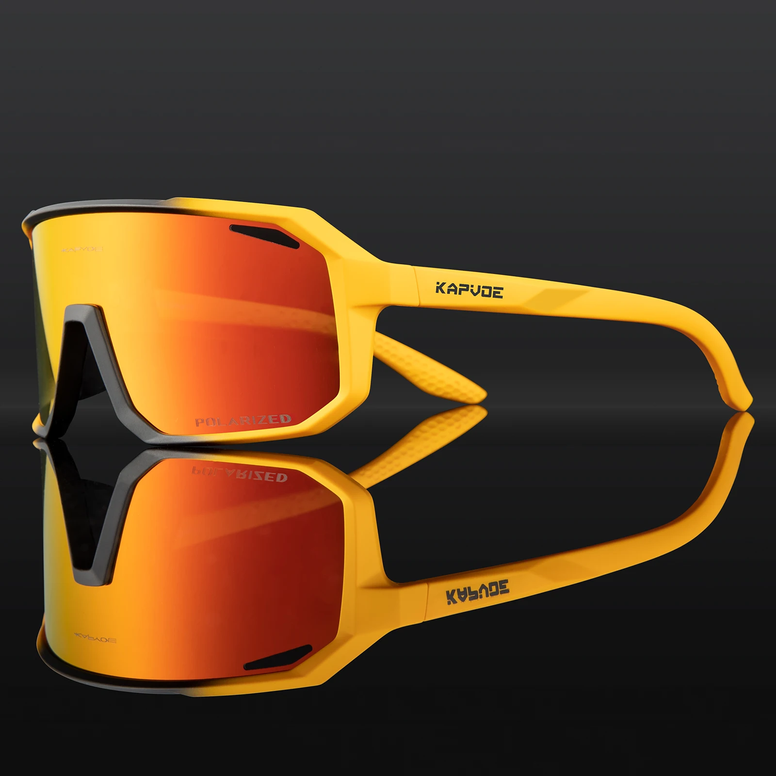 Kapvoe Radfahren Gläser Männer Radfahren Sonnenbrillen MTB UV400 Polarisierte Integrierte Myopie Rahmen Fahrrad Brille Outdoor Sport Brillen 10