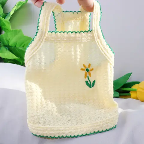 작은 개를위한 서스펜더 조끼 강아지 여름 옷 개 냉각 조끼 치와와 의류 개 의상 복장 애완 동물 고양이 개 티셔츠