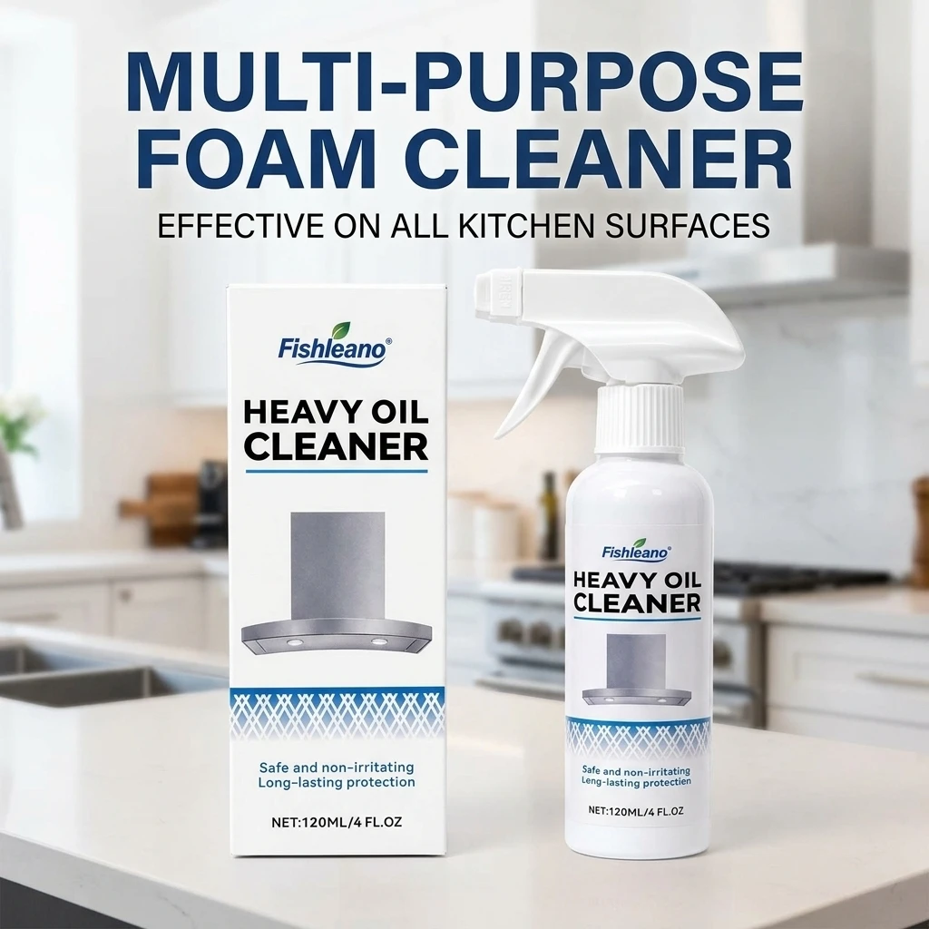 Kitchen Degreaser Powerful Heavy Duty Foam Cleaner for Home Cooks Stove Top Range Hood Stainless Steel Glass Surface