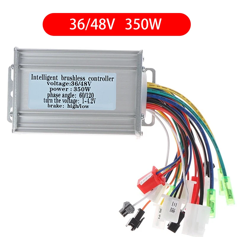 Controlador inteligente sin escobillas para vehículos eléctricos, accesorio Universal de autoaprendizaje, 36V/48V, 350w