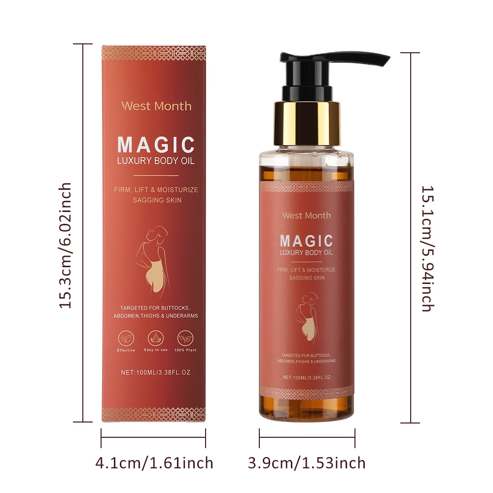 زيت شد الجسم الفاخر السحري ترطيب عميق للبشرة الجافة ترهل الجلد الفخذين تجديد إصلاح تليين زيت مغذي #6