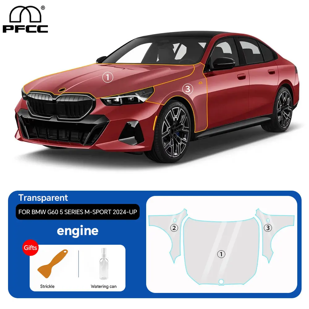 

for BMW G60 5 Series M Sport 2024 PFCC TPU Car Paint Protection Film Car Body Sticker Precut Paint Protection Film Anti-Scratch
