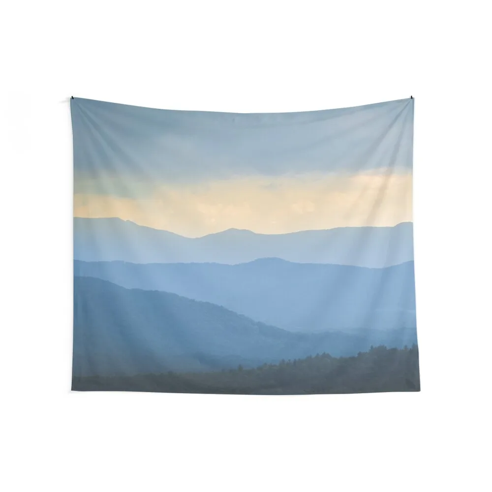 Blue Ridge Mountains Sunset Tapestry Wall Decor Hanging Carpet On The Wall Decor For Bedroom Wall Decor Tapestry