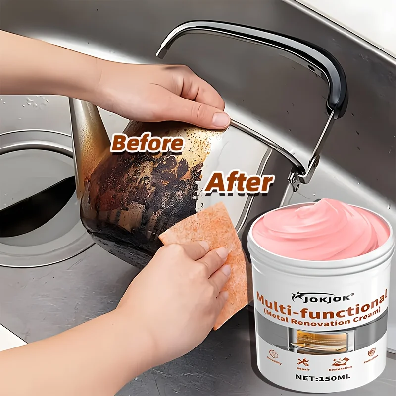 Mehrzweck-Metallpolierpaste, Edelstahl-Poliercreme, Chrom-Auto-Finish, Küchenutensilien, Wasserhähne, Waschbecken, Öfen, Grills